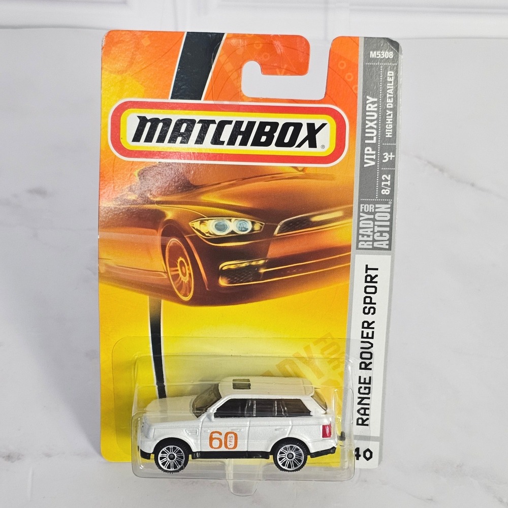 Matchbox Range Rover Sport VIP Luxury White 60th Anniversary Toy Car #40 Diecast